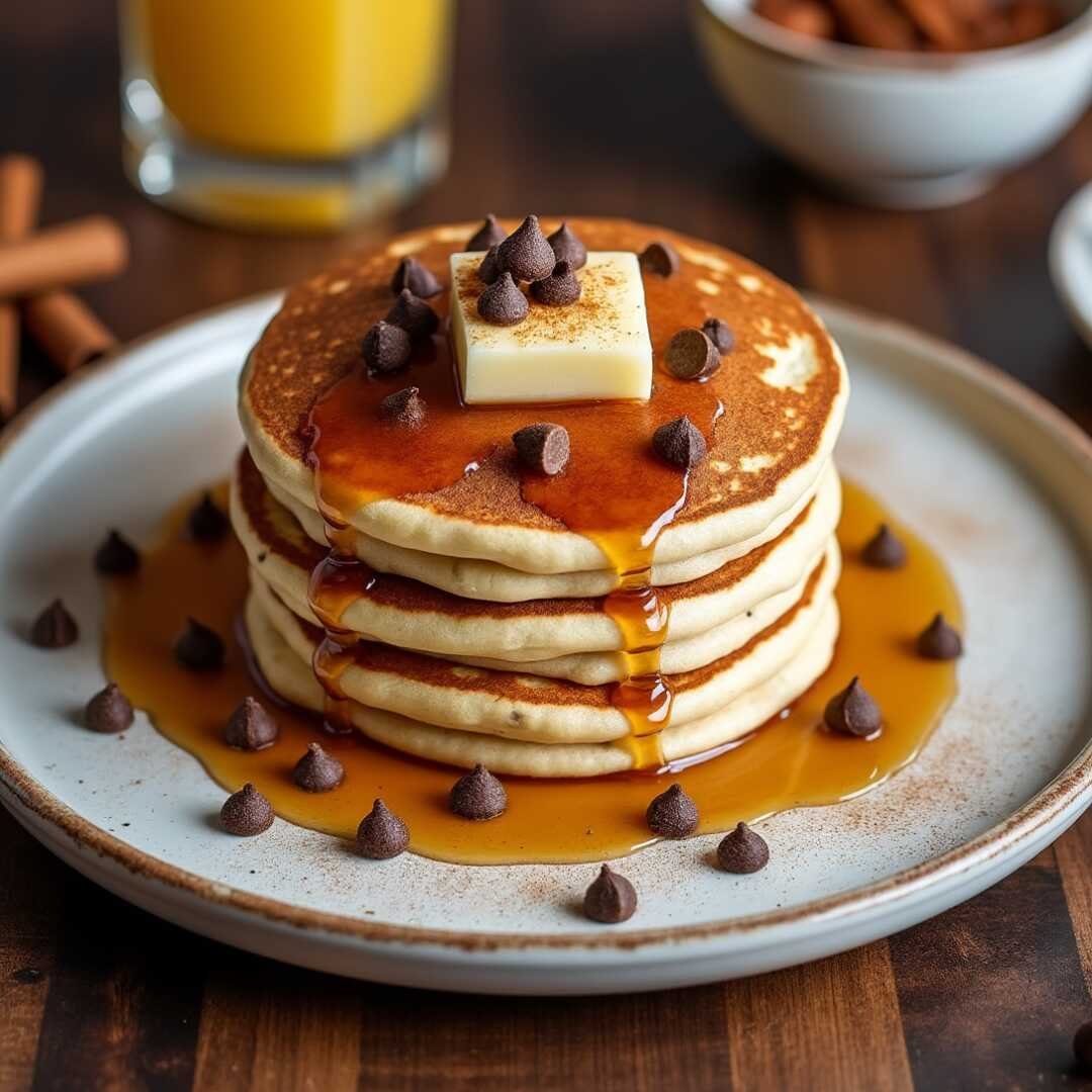 Cinnamon Chip Pancake Breakfast
