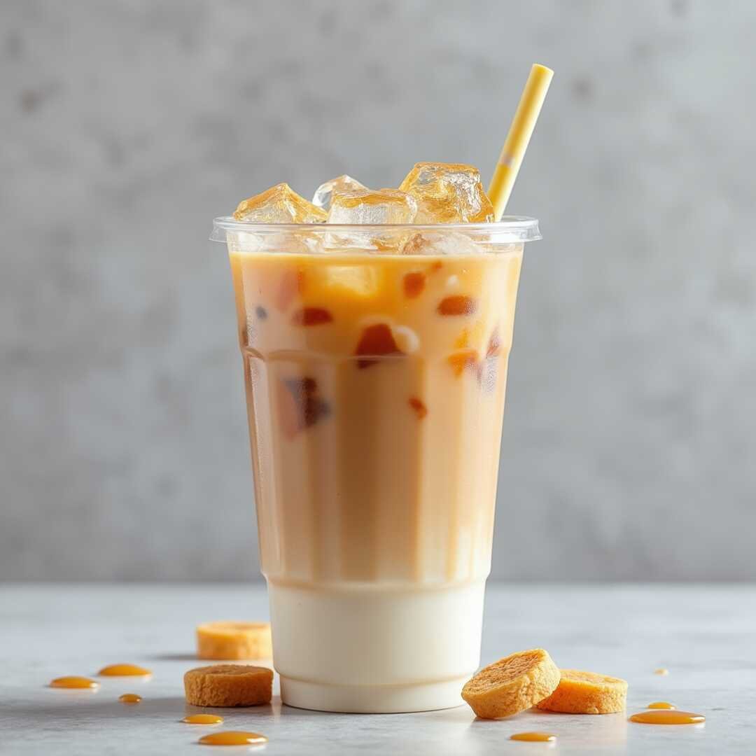 Honey Caramel Crunch Iced Coffee