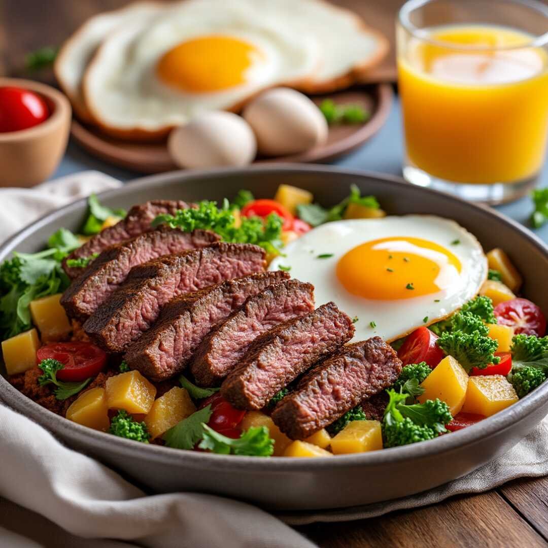Steak and Eggs Hash